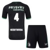 Maillot de Supporter Feyenoord Rotterdam Geertruida 4 Extérieur 2024-25 Pour Enfant